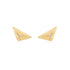 Gold Triangle Kiss Studs